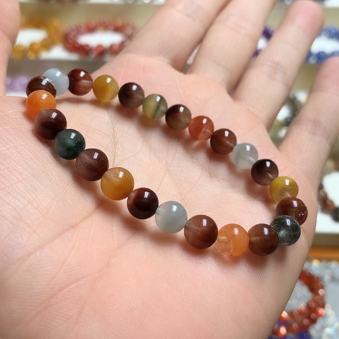 水晶手链未镶嵌兔毛