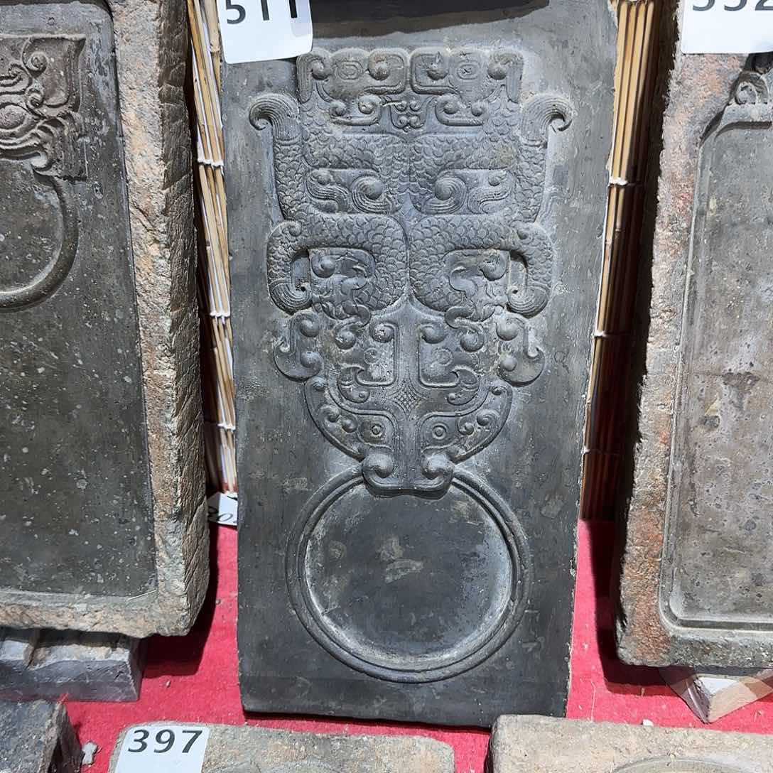 老砖后刻干泡茶台