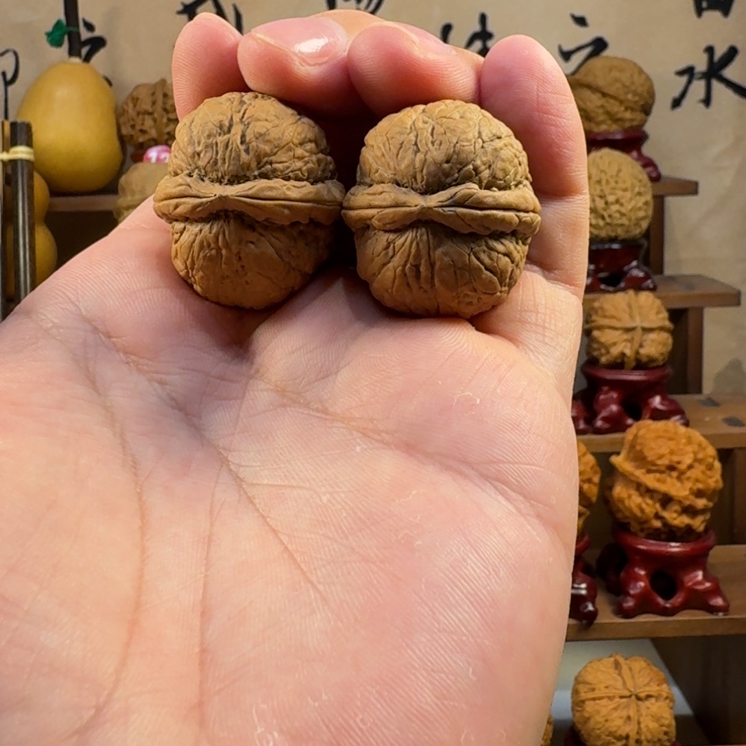 铁核桃把件粗筋小胖墩