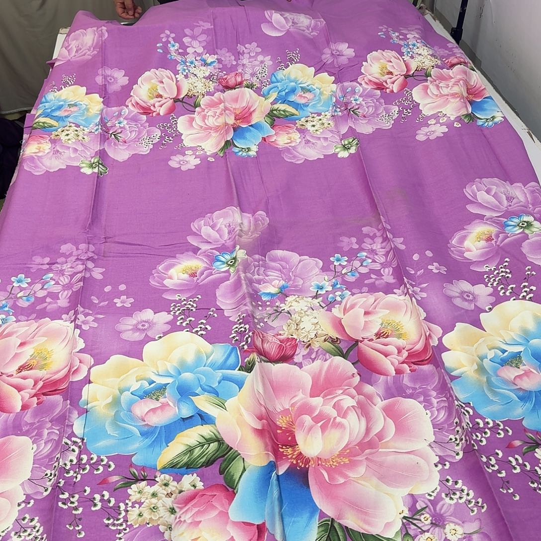 棉2.4米紫色奥绒瑕疵