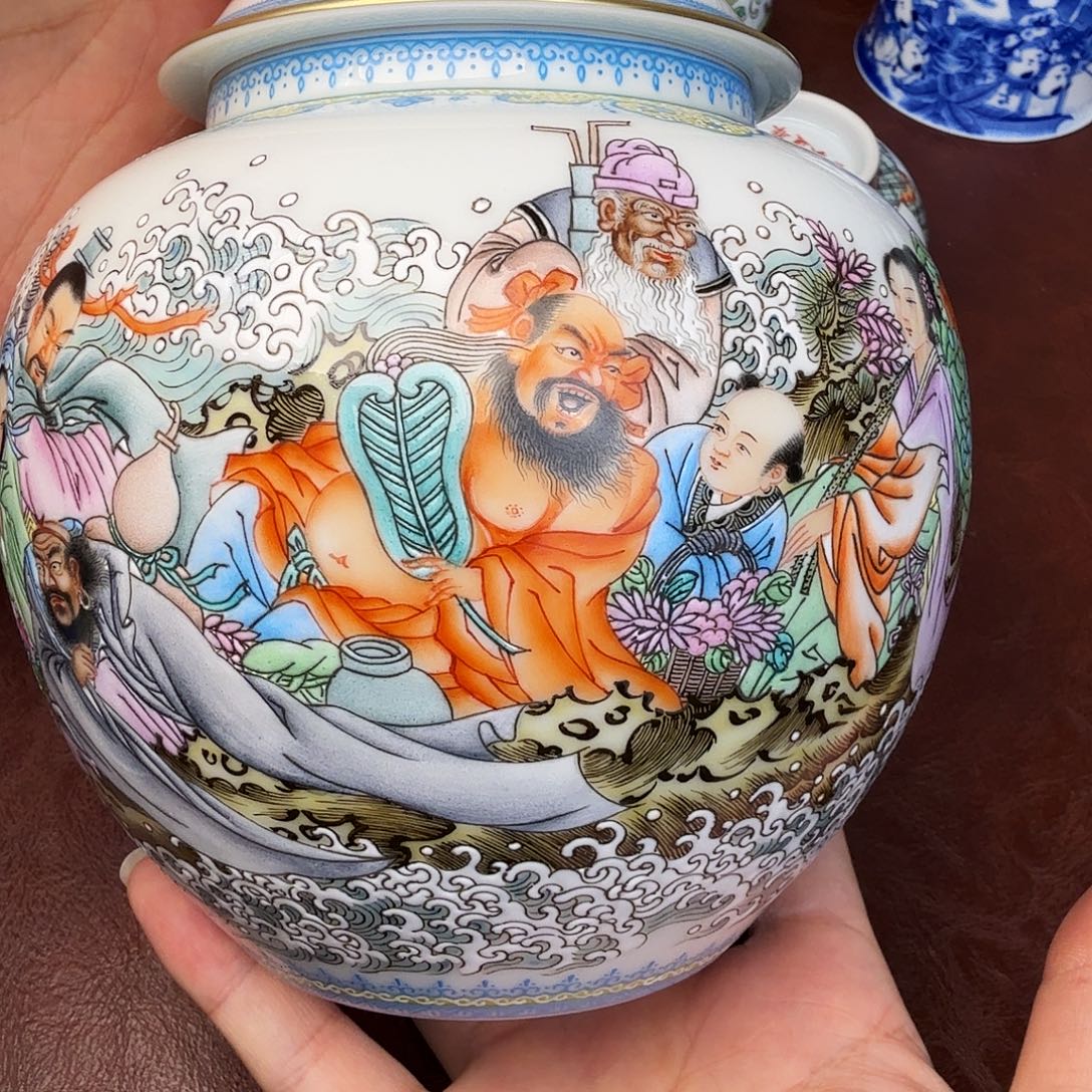 春***1陶现代景德镇全手工全手绘陶瓷