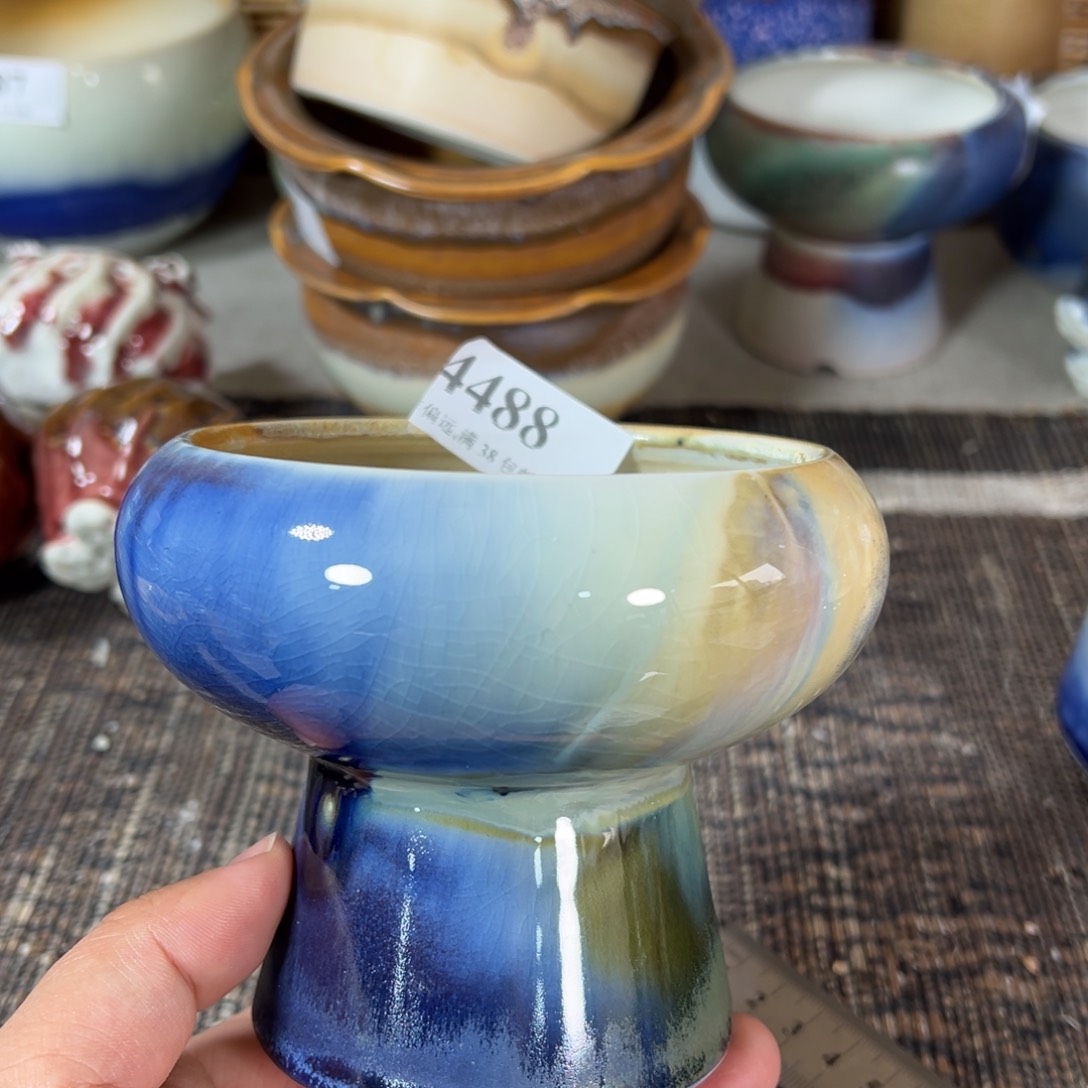 红陶口9高9 景德镇手工花盆