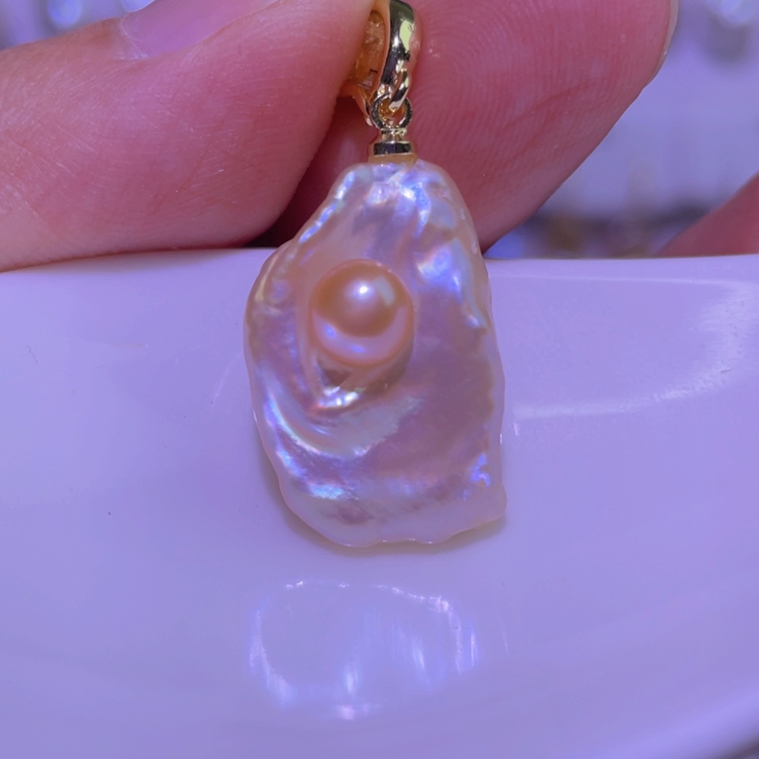 天然淡水珍珠吊坠淡水珍珠未镶嵌