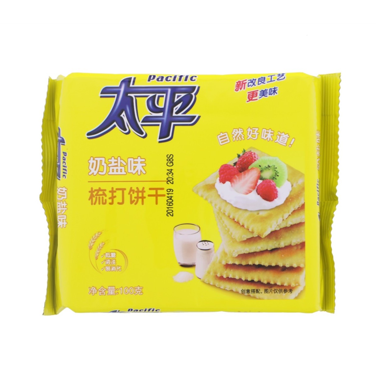 Pacific/太平苏打饼干奶盐味 100g