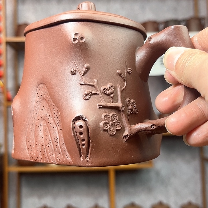 紫砂茶杯原矿紫砂杯