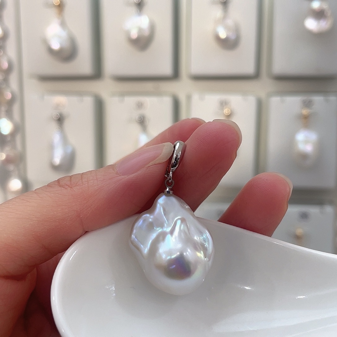 淡水珍珠未镶嵌吊坠(不含链)