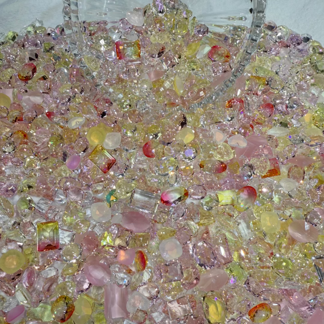 【夏日芭乐】拍一宠一 不看主图 超闪 梧州料混水晶料  美甲钻混