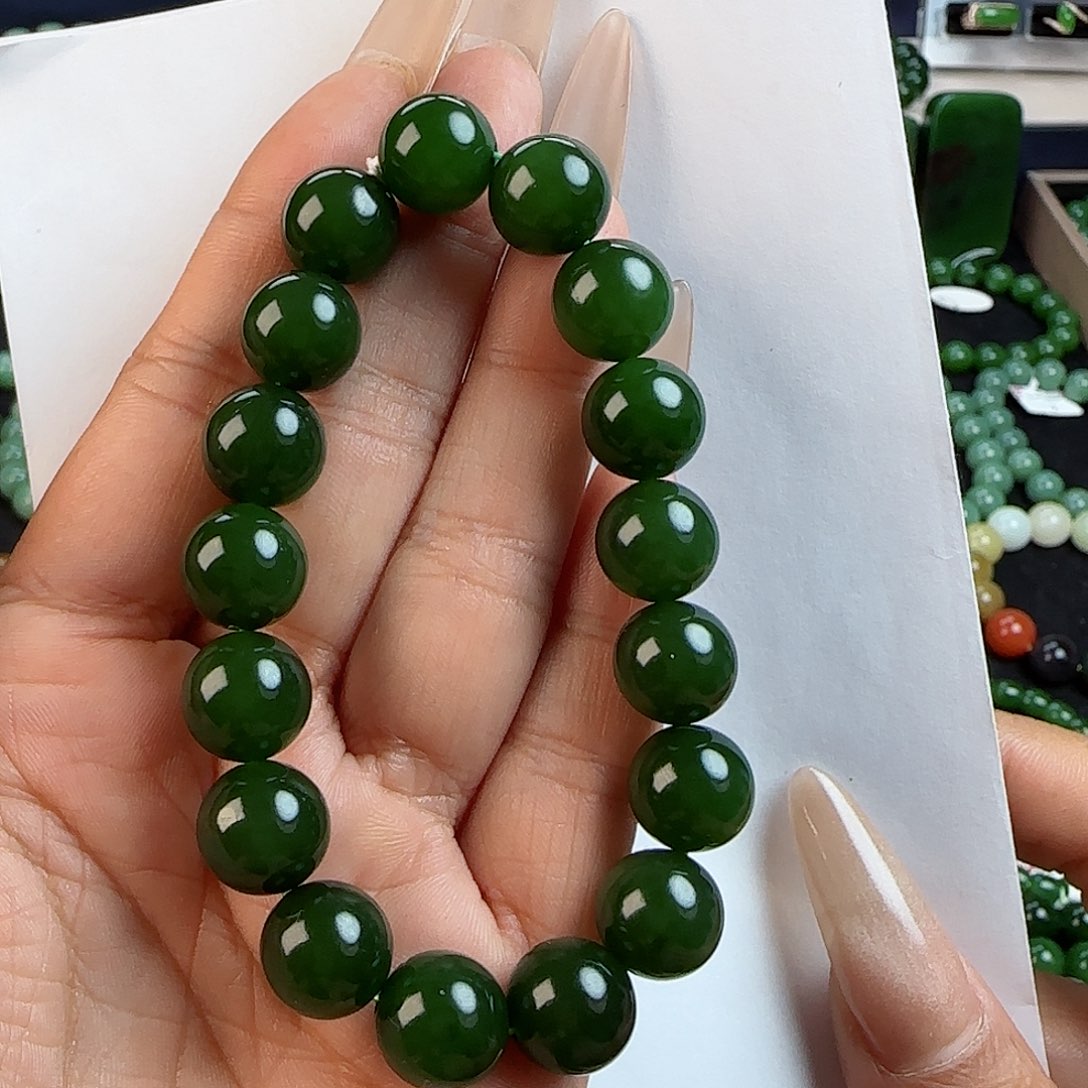 和田玉手串未镶嵌