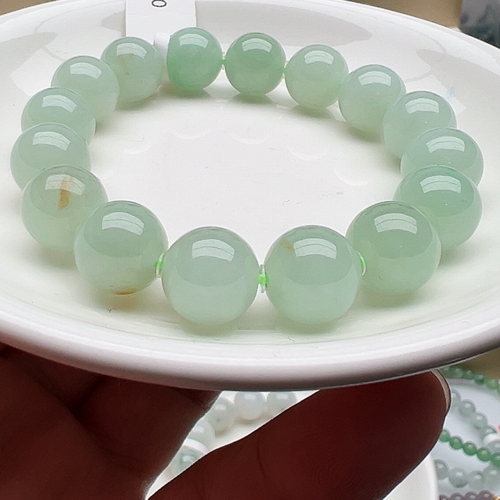 未镶嵌手链翡翠小**艺天然翡翠