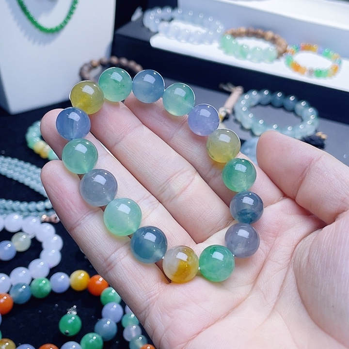 翡翠未镶嵌手链手串