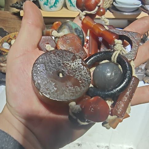 从***始琉璃手工艺品现代手工艺品项链项圈