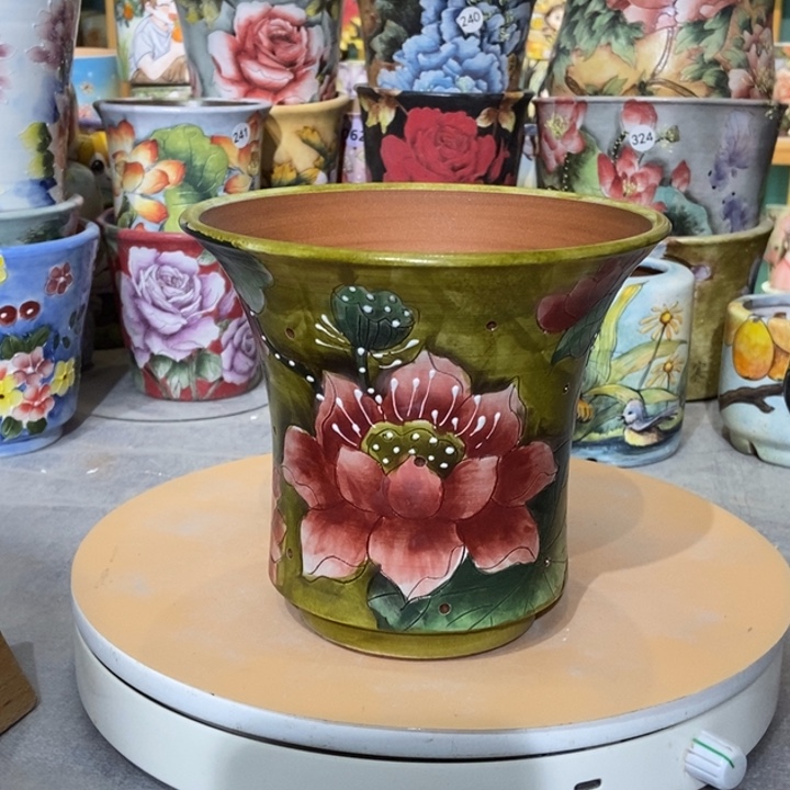 红陶景德镇艺术手绘作品