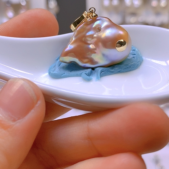 淡水珍珠颈饰合金