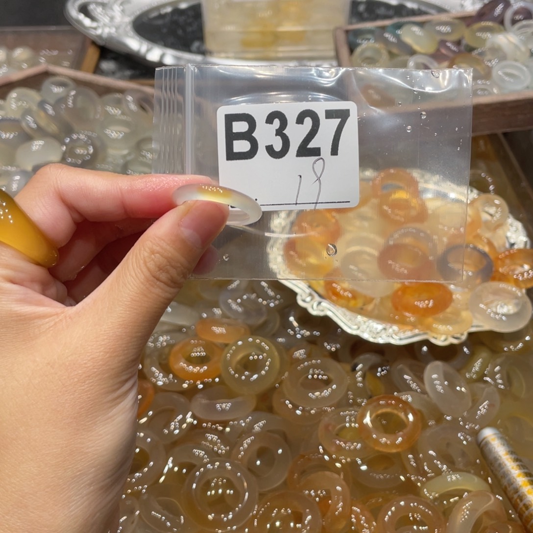 玛瑙/玉髓未镶嵌戒指327