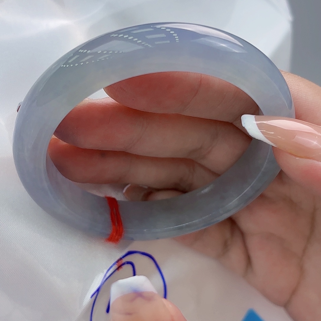 翡翠手镯未镶嵌蔷*天然缅甸A货翡翠