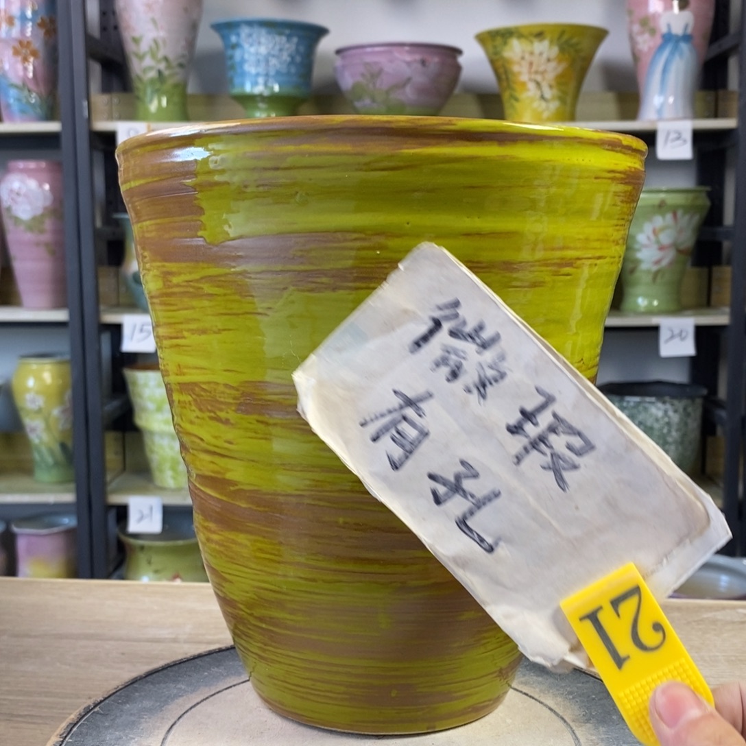 景德镇手工手绘陶瓷花盆