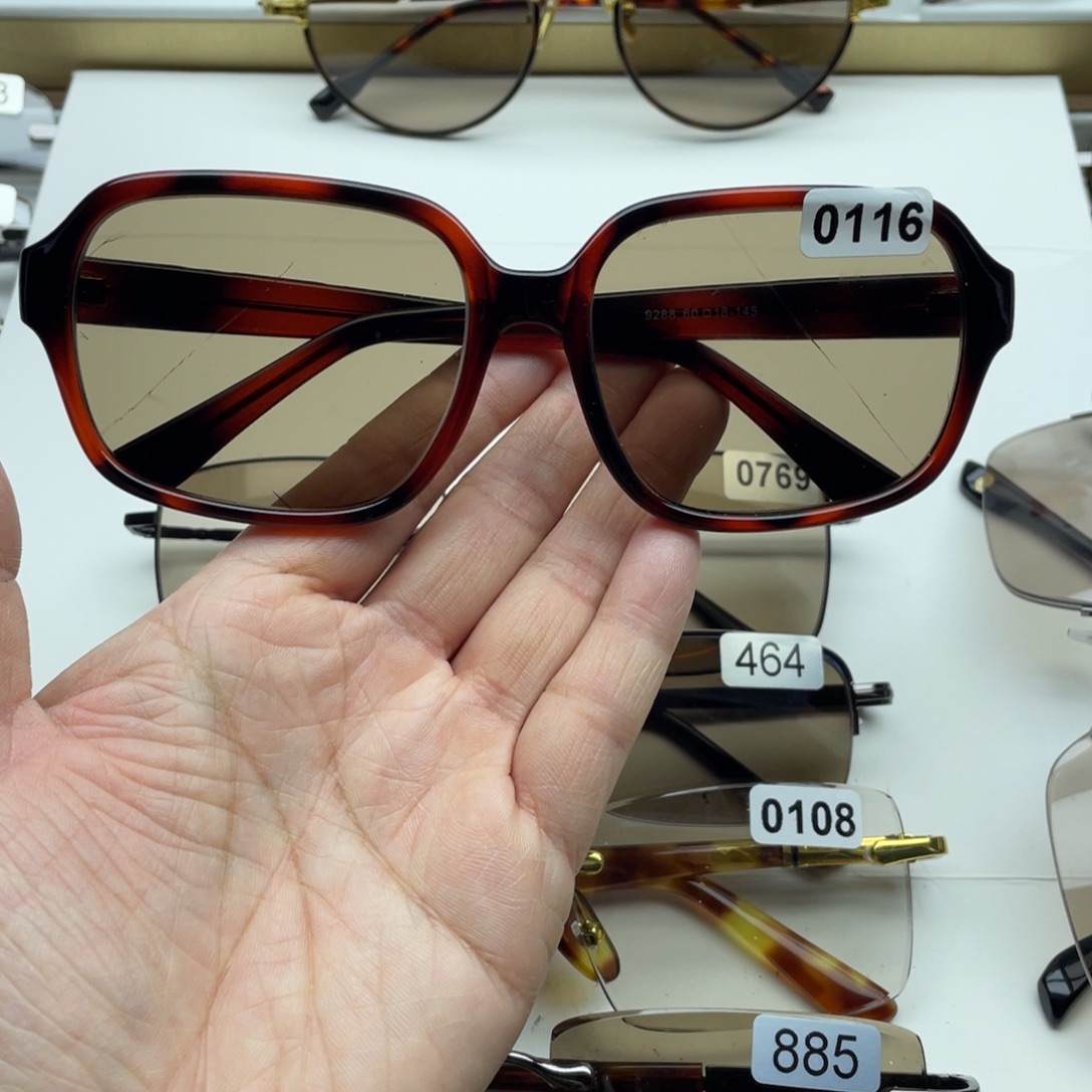 茶水晶全框眼镜 0116