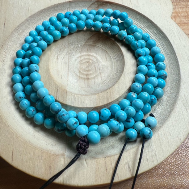 无水无油无优化原矿玉化高瓷暴力蓝108佛珠项链4➕11克做地大证书