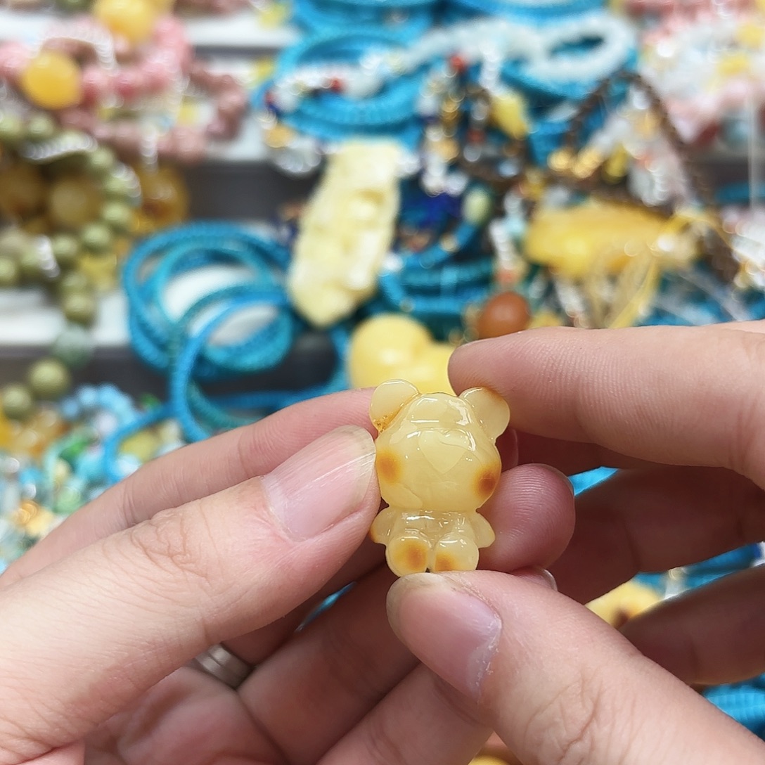 琥珀未镶嵌手链琥珀