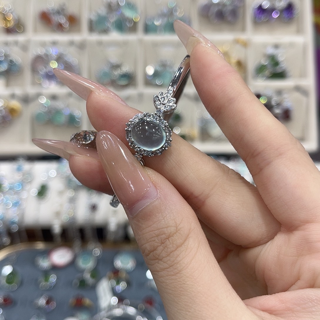 那***办蛇纹石玉银S925镶嵌手镯