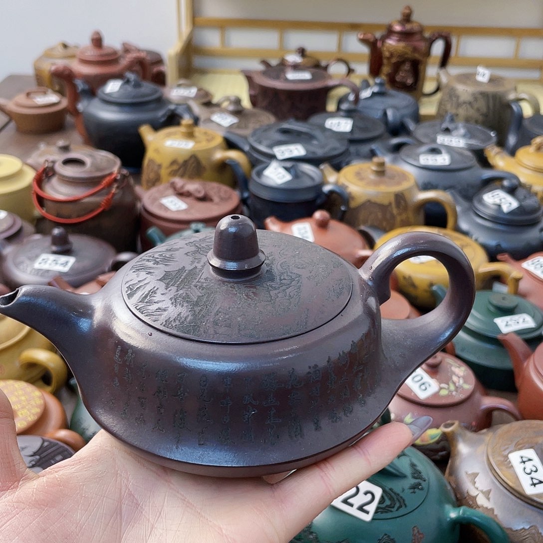 茶壶紫砂紫砂微瑕