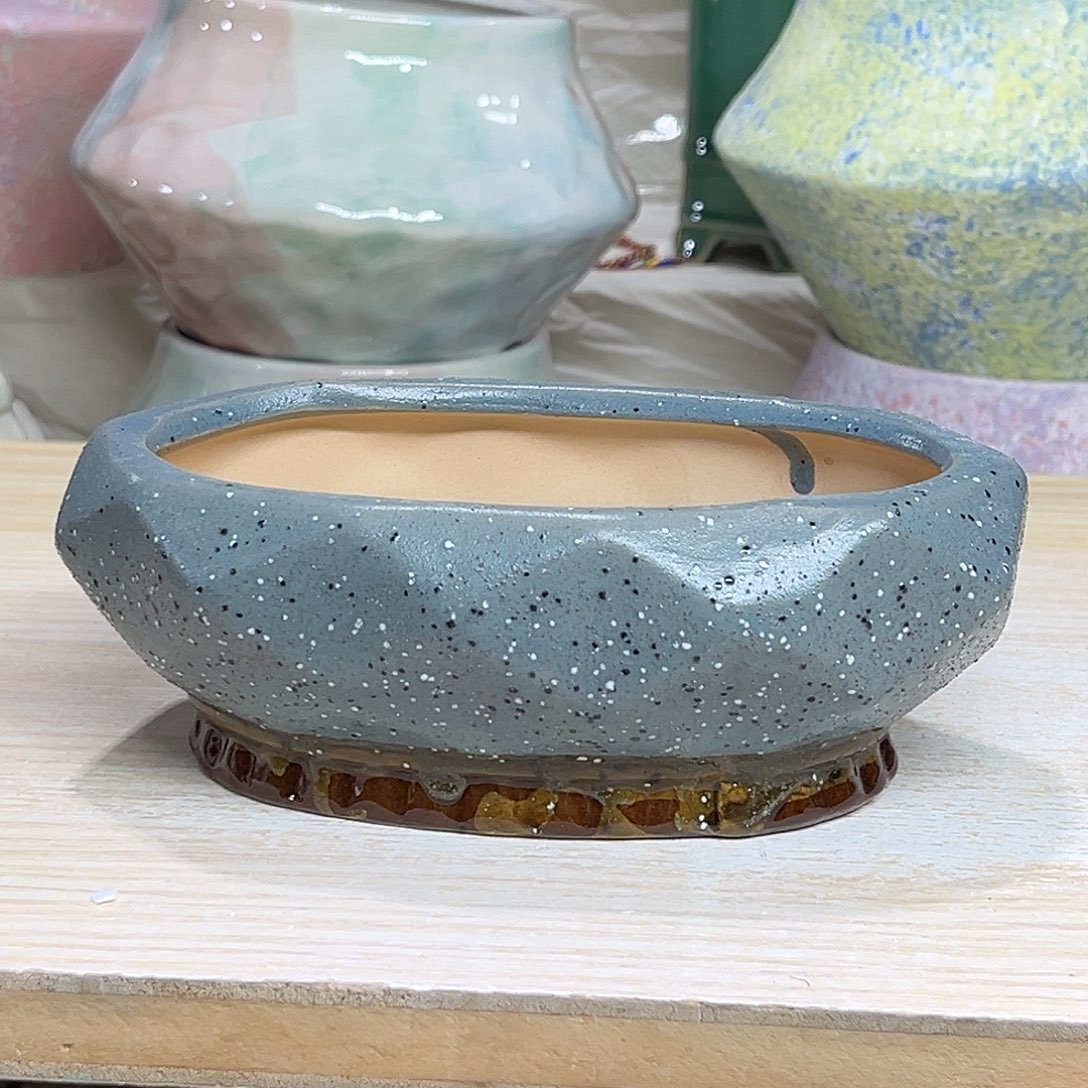 陶瓷绿植多肉微瑕花盆外口径：15*9*6