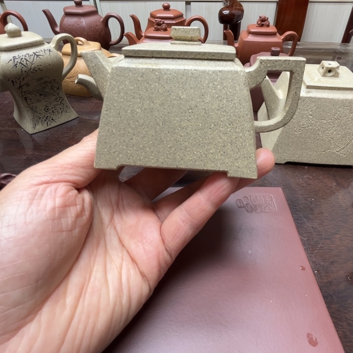 茶壶紫砂华*哥芝麻段130cc全手工