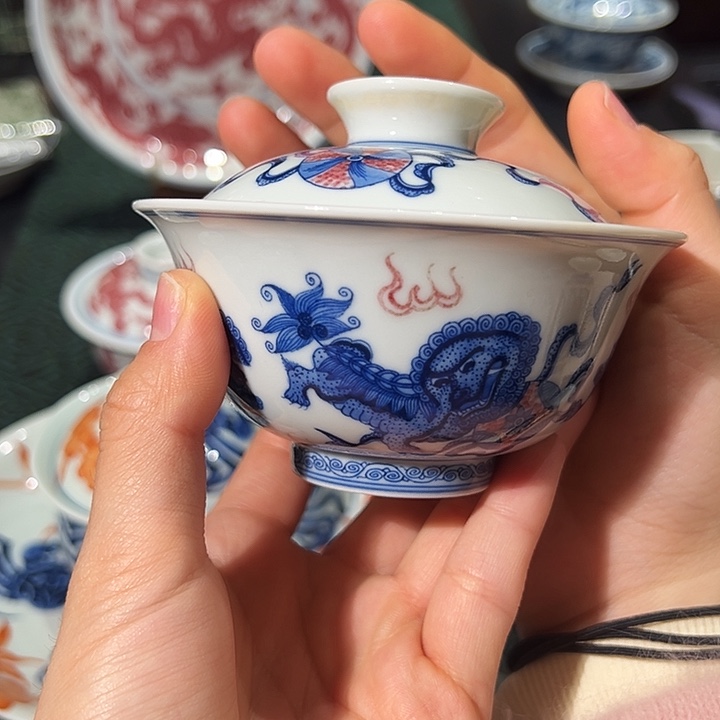 微瑕臻玉古坊原矿孔雀石釉里红