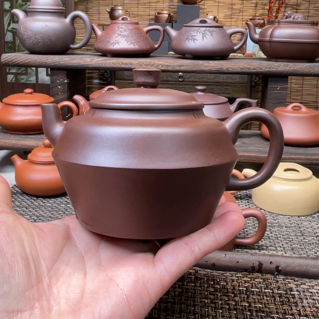 紫砂茶壶宜兴原矿紫砂手工制300