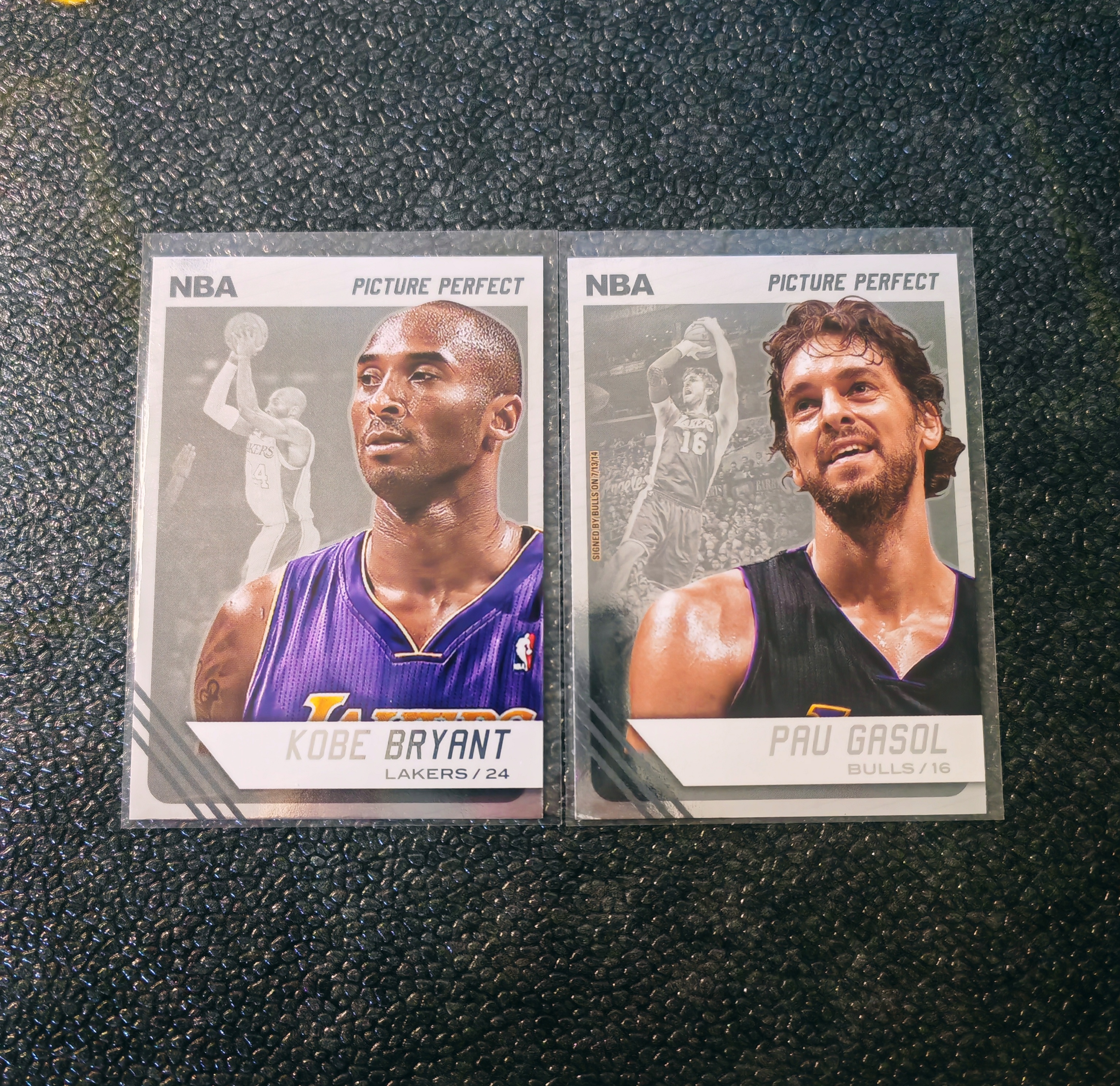 大比例 科比 加索尔 大头肖像闪卡 凑套 lot 2 张 稀缺 大比例