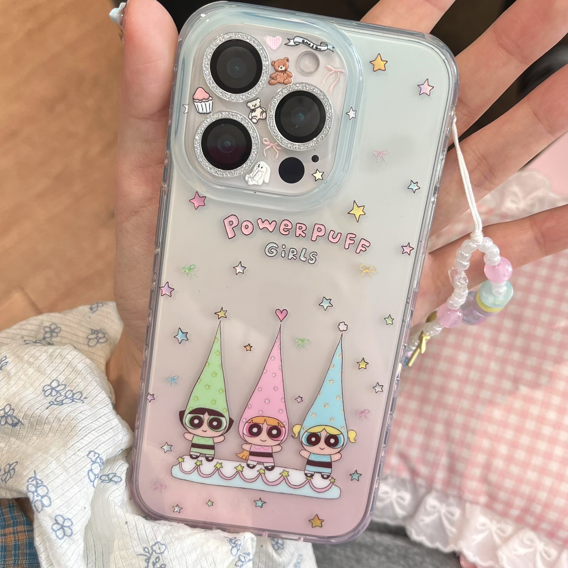 鎏金飞天小女警尖帽imd 双层手机壳适用于苹果iPhone16/15/14可爱