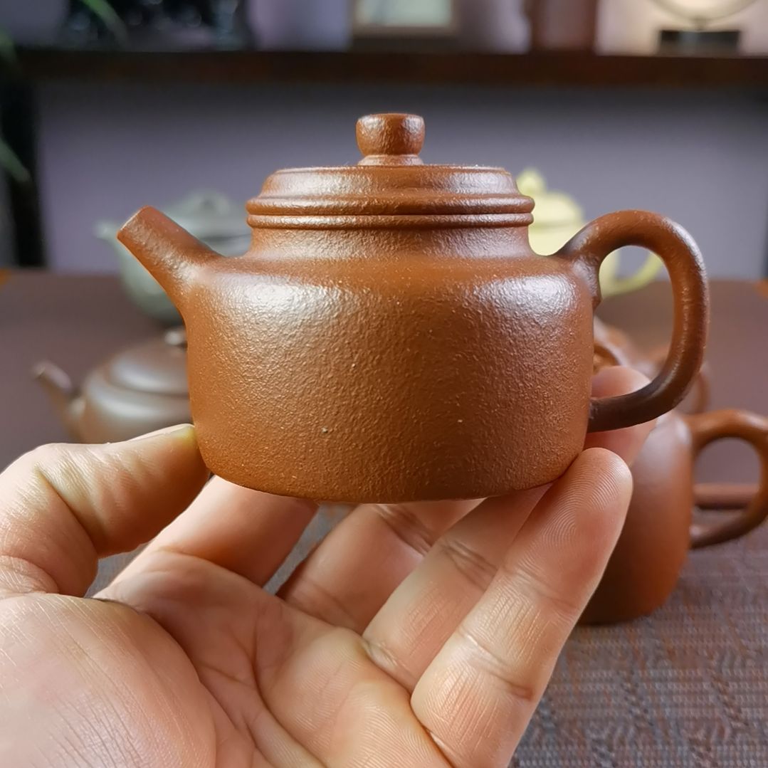 紫砂茶壶红降坡德钟150CC