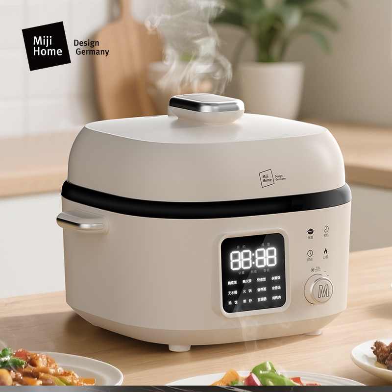 米技生活双盖电压力锅PC-L4018家用多功能大容量开盖式压力锅