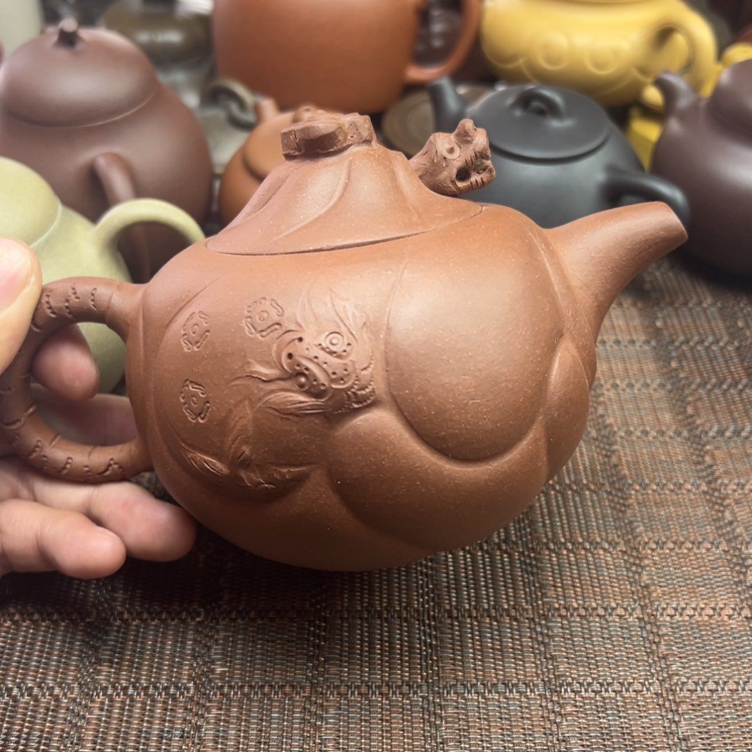 紫砂茶壶宜兴原矿紫砂壶450毫升容量