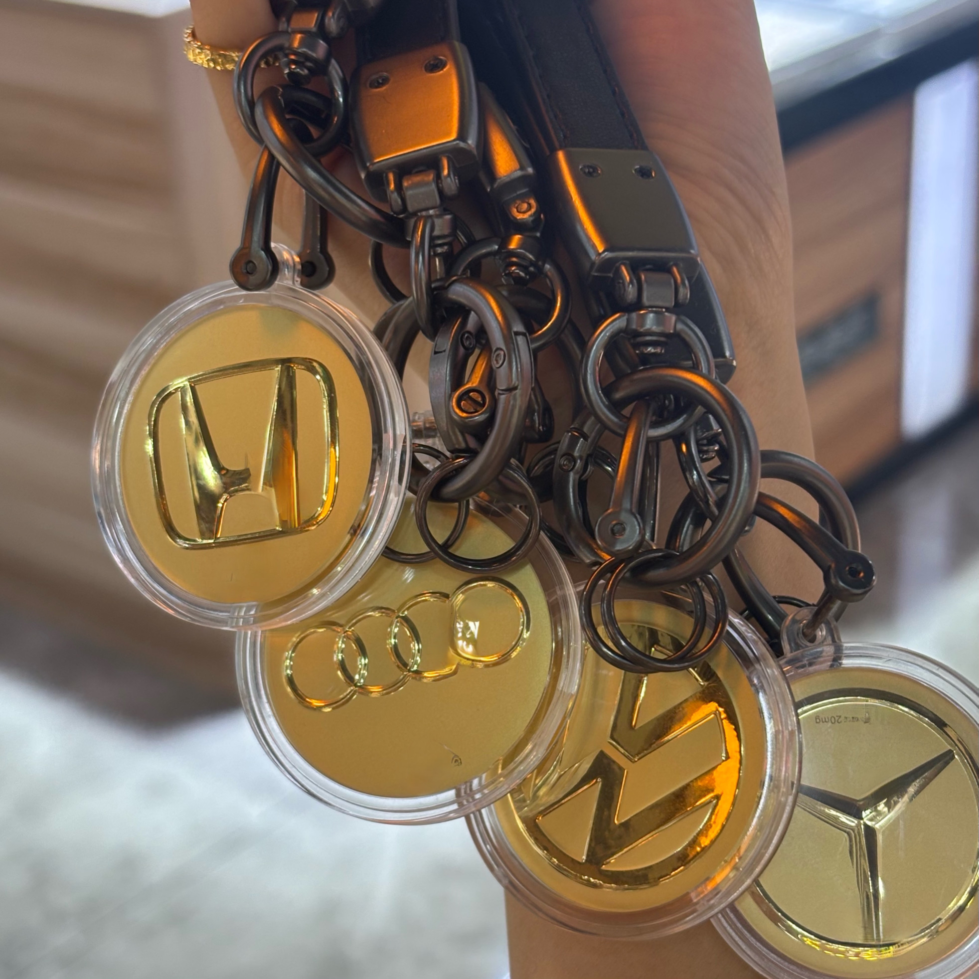 含金工艺品【专属水贝X】【车标合集】新款钥匙扣送爸爸送老公礼物