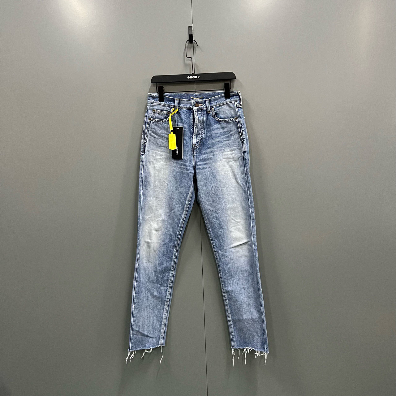 (ll) Saint Laurent slp 腰果花拼接牛仔裤 29码/98新/ki303517