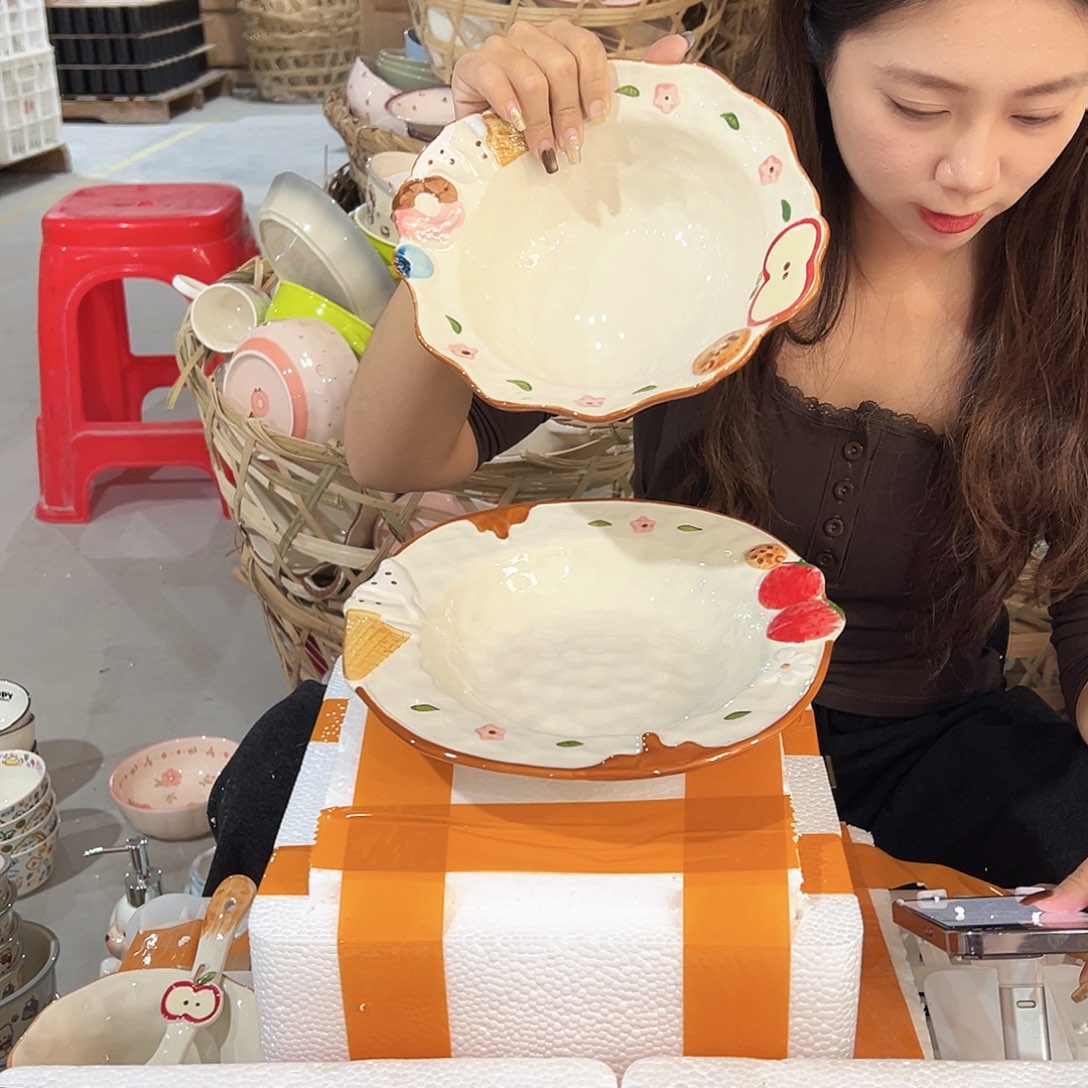 摆件潮州陶瓷源头工厂2件套