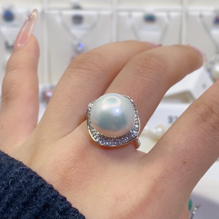 未镶嵌淡水珍珠戒指