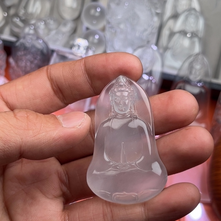 石英质玉银S925镶嵌颈饰