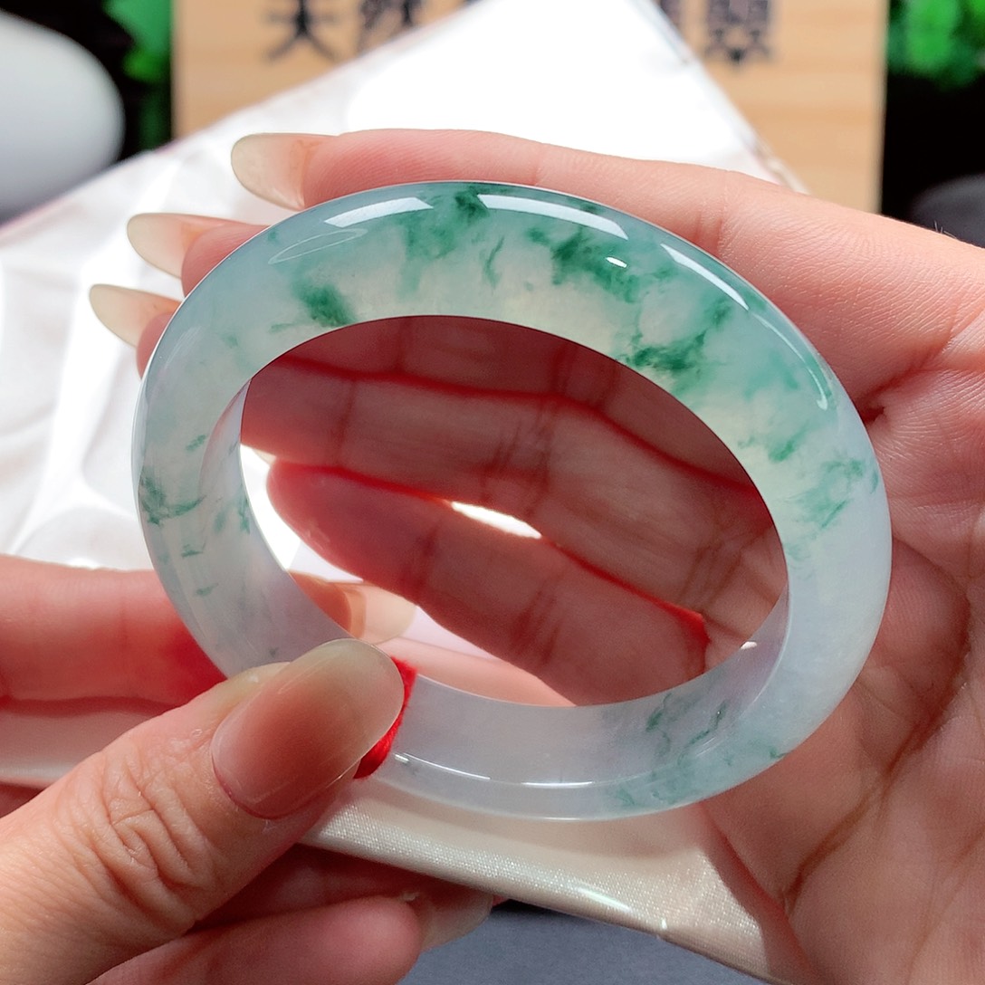 未镶嵌手镯翡翠99号，天然A货翡翠手镯