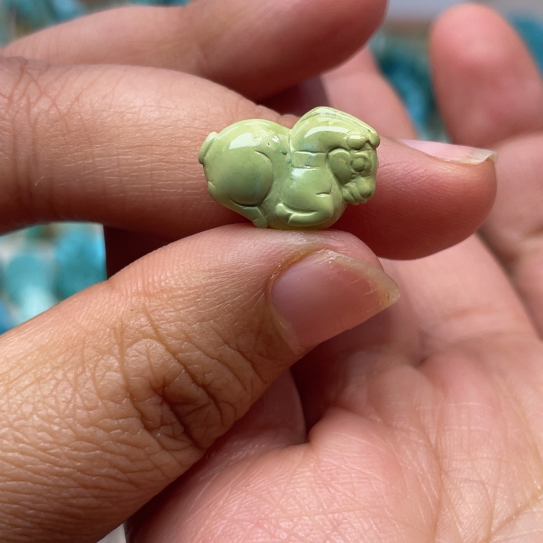 未镶嵌绿松石93A**l绿松石