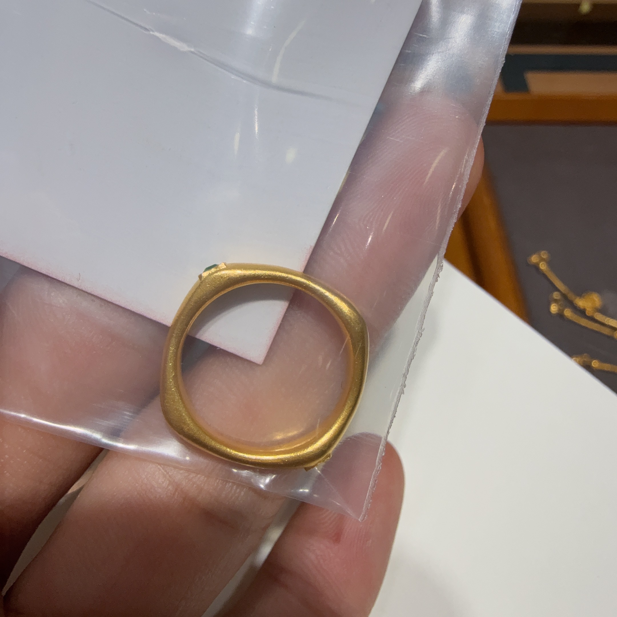 足金戒指双子姐姐