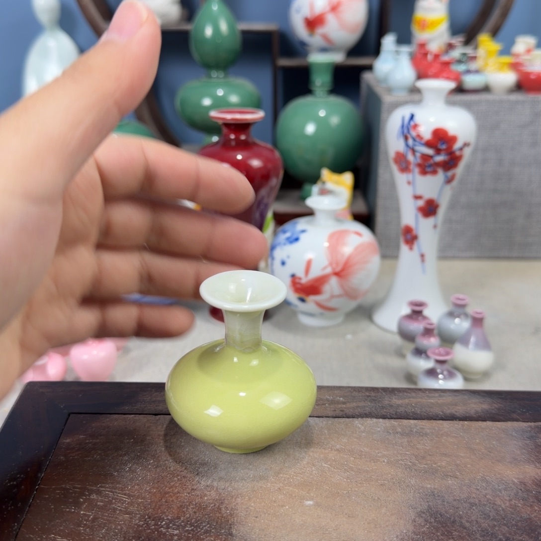 陶瓷手工小花器摆件