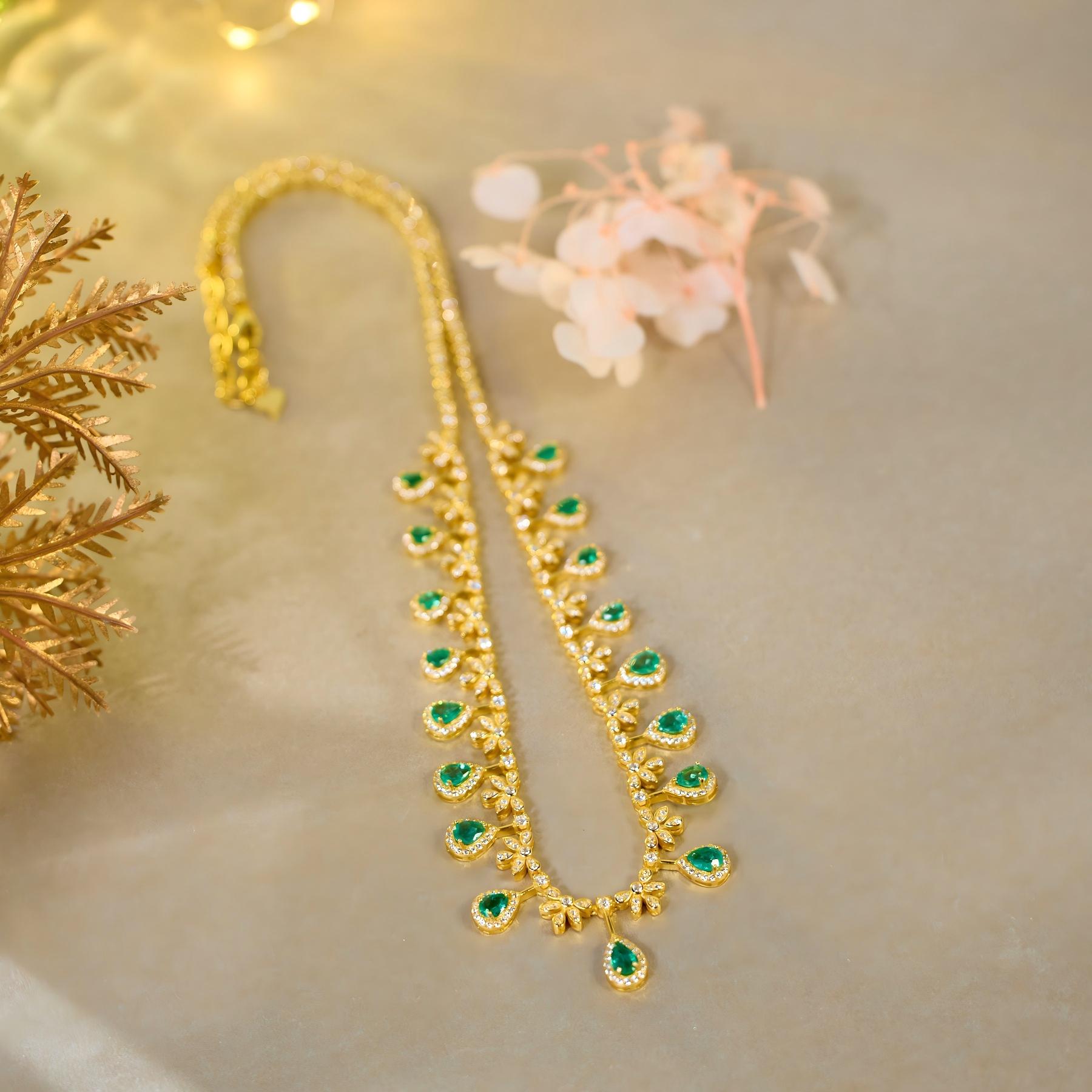 【歪歪】祖母绿项链（多样性发一）XB-J5716