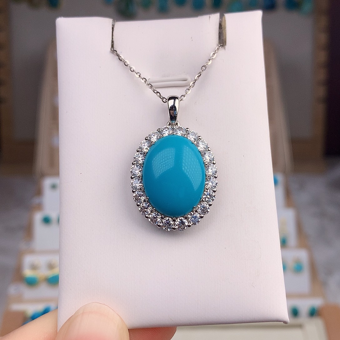 绿松石戒指18K金镶嵌