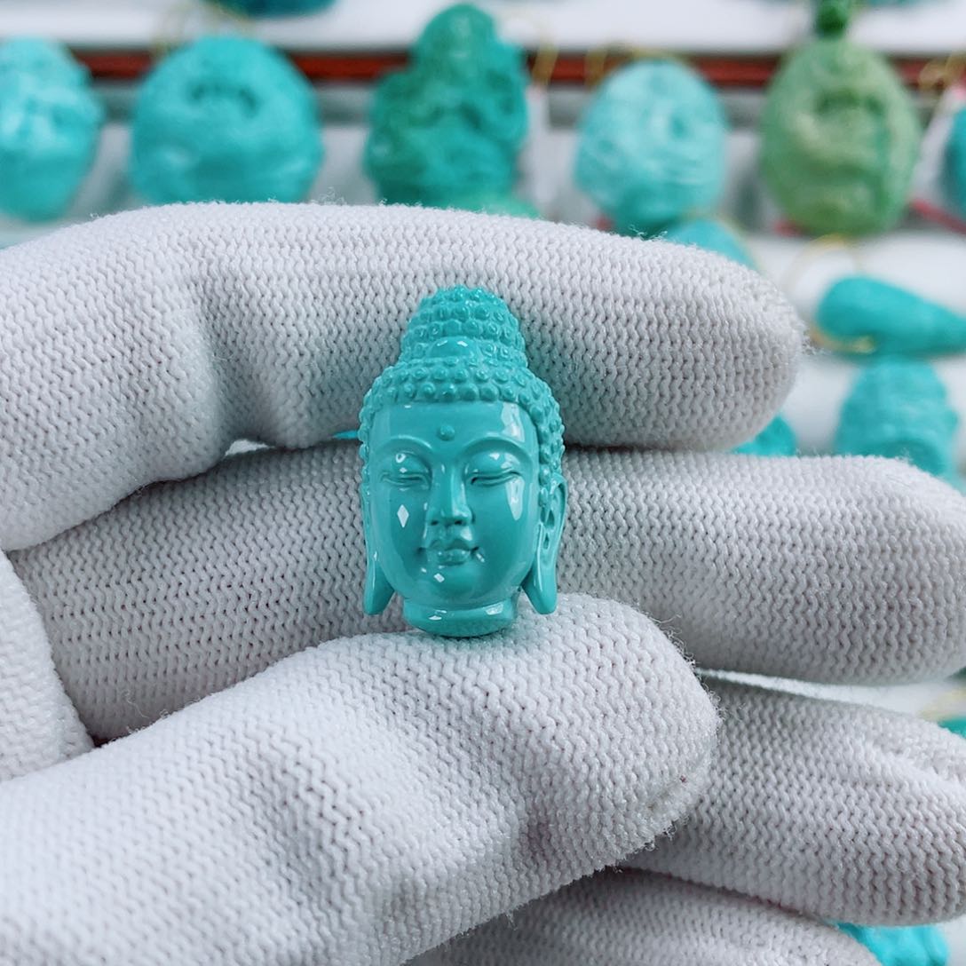 绿松石未镶嵌车挂