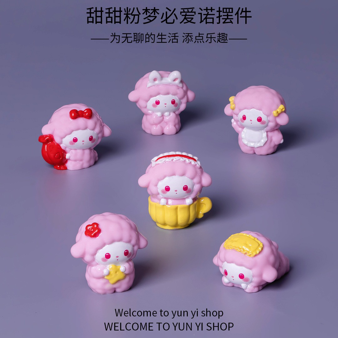 卡通甜甜粉必爱诺diy树脂