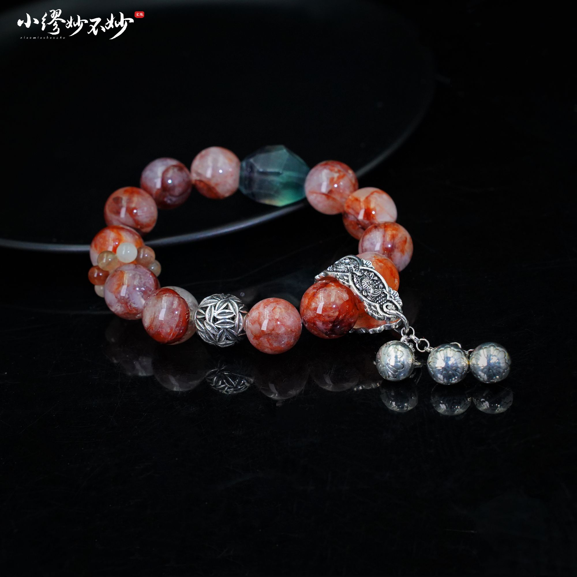 【缪老师严选】SJ2474 红胶花款式手链 多样性发其一