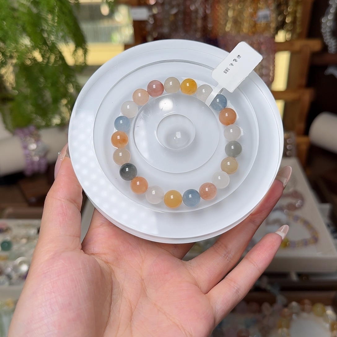 未镶嵌手链水晶兔毛