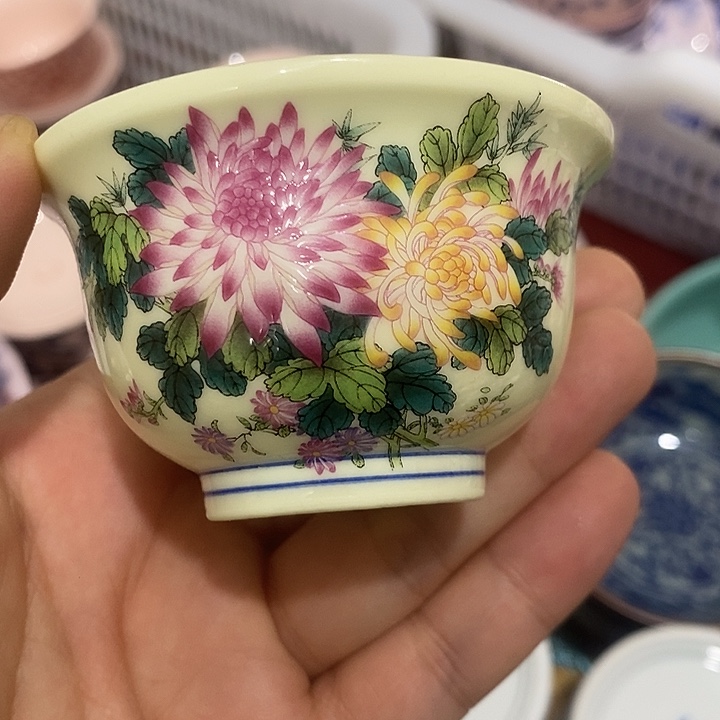 陶摆件景德镇陶瓷主人杯2344